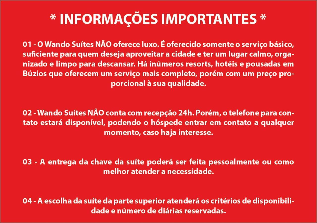Wando Suites Armacao dos Buzios Экстерьер фото